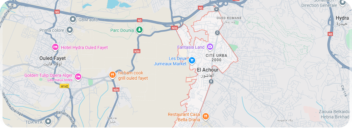 خريطة الجزائر